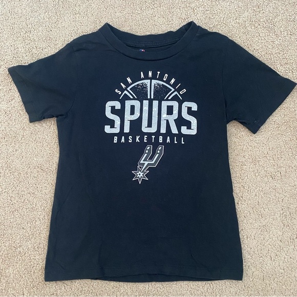 San Antonio Spurs NBA Boy 7 Large Black Basketball Double Sided Print Youth - Picture 1 of 7